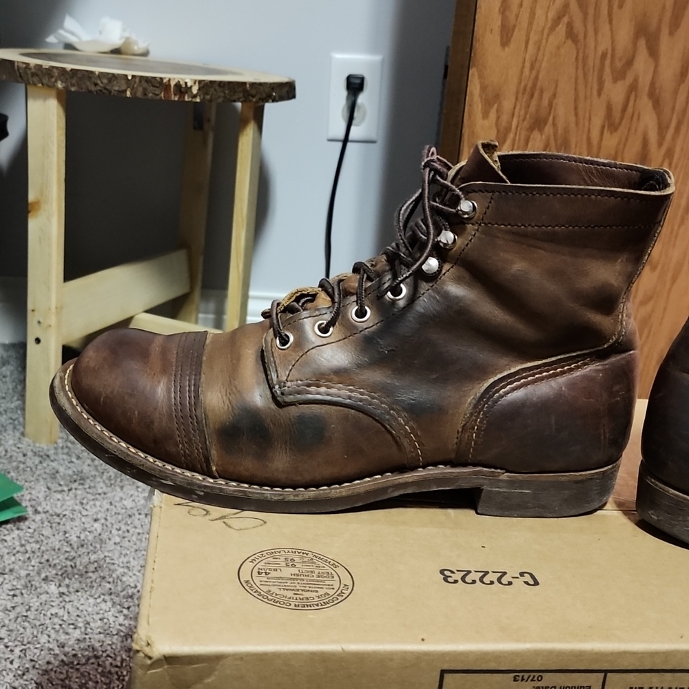 Red Wing Shoes Brown Leather Boots - Picture 3 of 14